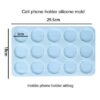 15 Cavity Round Agate Pop Socket Mould