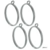 Oval Shape Bezels Pack of 4 - Silver