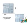 6 Cavity Rectangle Jewellery and Keychain Mould