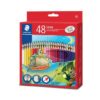 Staedtler Luna Coloured Pencil Set - Pack of 48 Shades | Expansive Palette, Vibrant & Break-Resistant