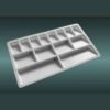 14 Well Rectangle Plastic Painting Palette