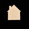 House MDF Cutout (3.5x4 Inch) | Unfinished Wooden Shape for DIY Crafts, Home Decor & Model Making