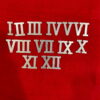 Classic Silver Clock Roman Numerals - (1.3 Inch, Set of 12)