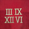 Clock Roman Numerals - 1.5 Inch (Set of 4) - Golden