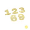 Golden Clock Numerals (4-Piece Set) - 1.3 Inch