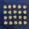 Vibrant Pearl Moti & Rhinestone Beads (20 Pcs) for DIY Hair & Jewellery Making - Multicolour